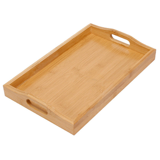 Bamboo Tray with Cutout Handles - main view