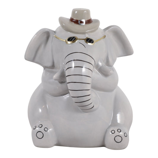 Elephant Figurine with Hat - main view