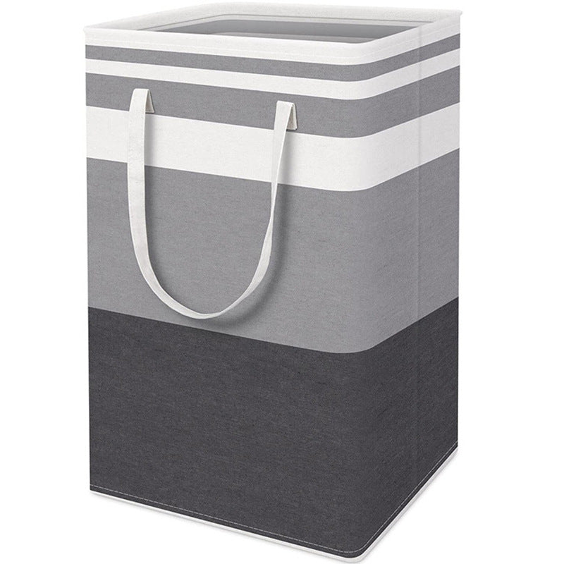 Striped Fabric Storage Basket - main view