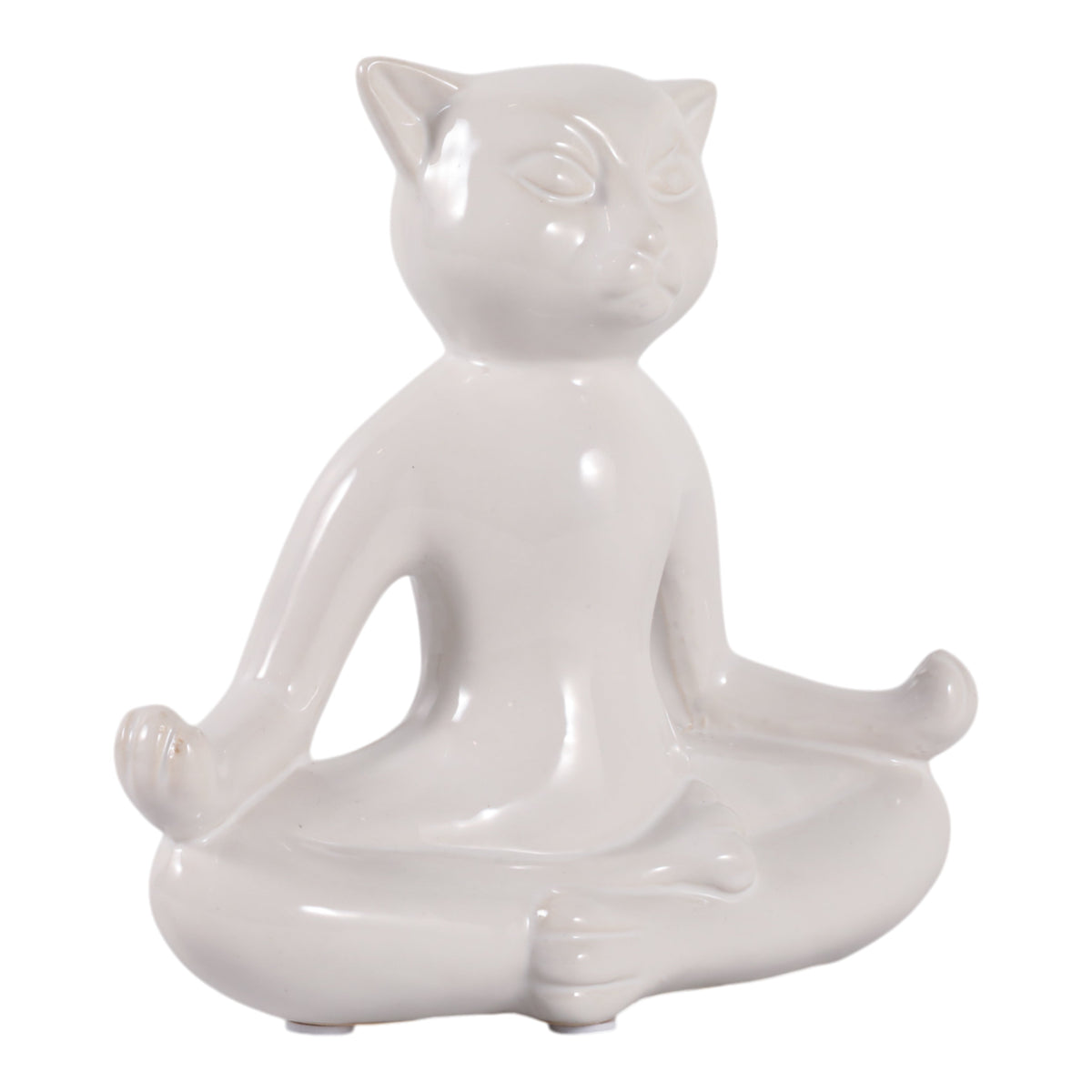 Meditating Cat Figurine - view 2